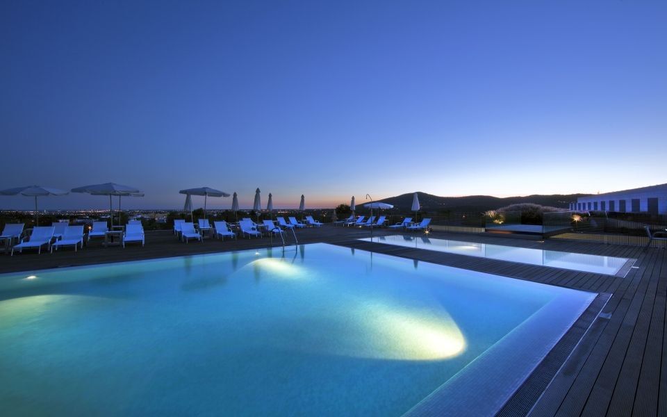 Pousada Palacio De Estoi - Small Luxury Hotels Of The World Exterior foto The pool at the hotel